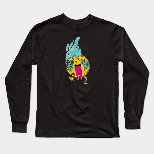 Psychedelic Waffle Long Sleeve T-Shirt by SLAG_Creative